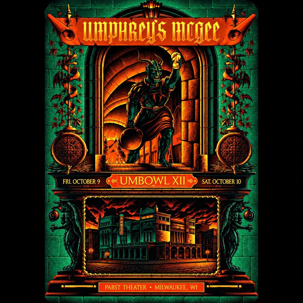 Umphrey_s McGee Umbowl XII Pabst Theater Milwaukee Wisconsin Poster Unique Wall Art