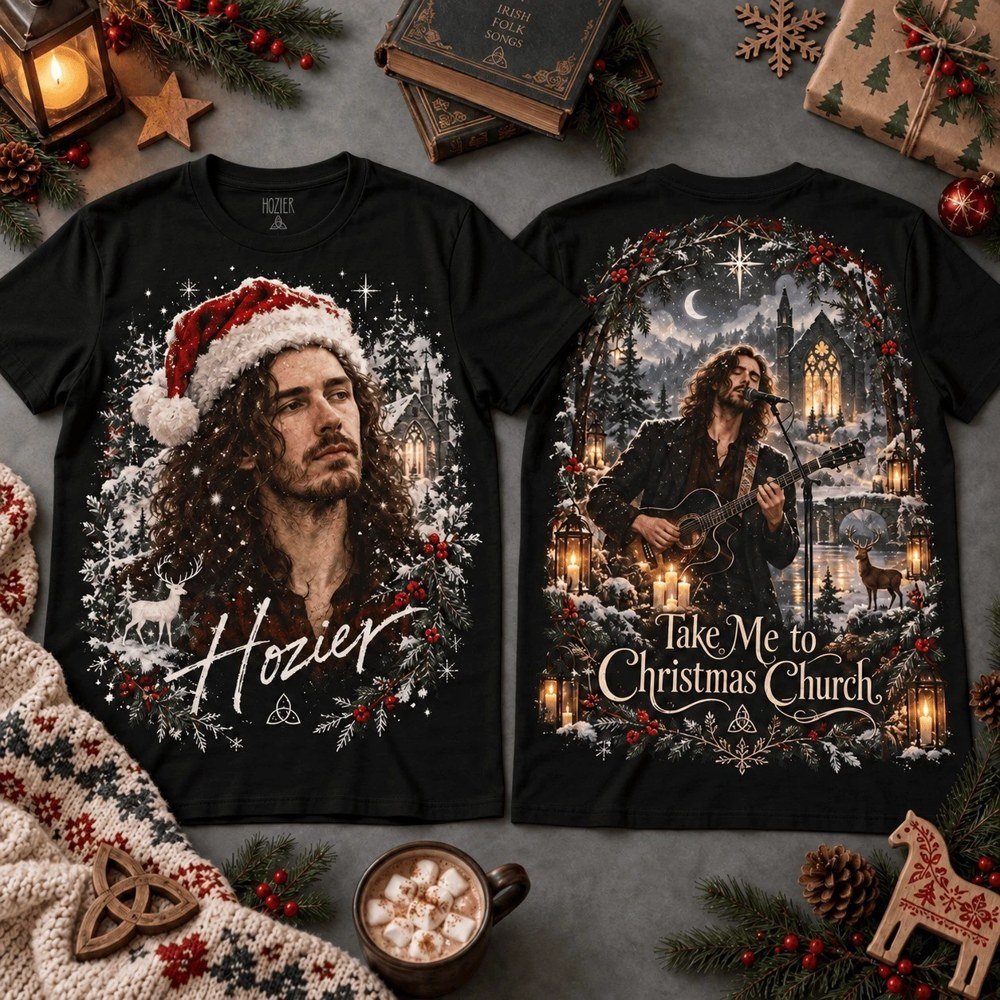 Hozier Merch Take Me To Xmas Church Shirt Hozier Outfit Xmas Gifts For Soulful Music Fan