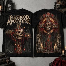 Fleshgod Apocalypse Merch Bloody Skull Xmas Shirt Apocalypse Outfit Gifts Xmas For Death Metal Lovers