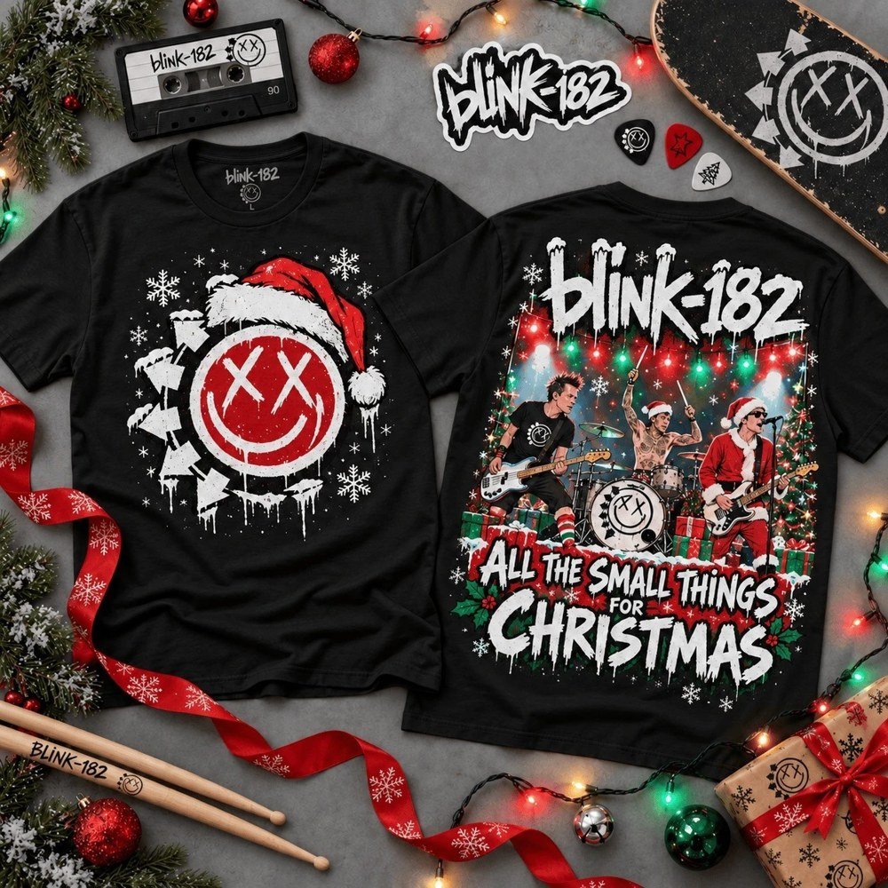 Blink-182 Merch All the Small Things Christmas Shirt Blink-182 Apparel Gifts For Pop Punk Fans