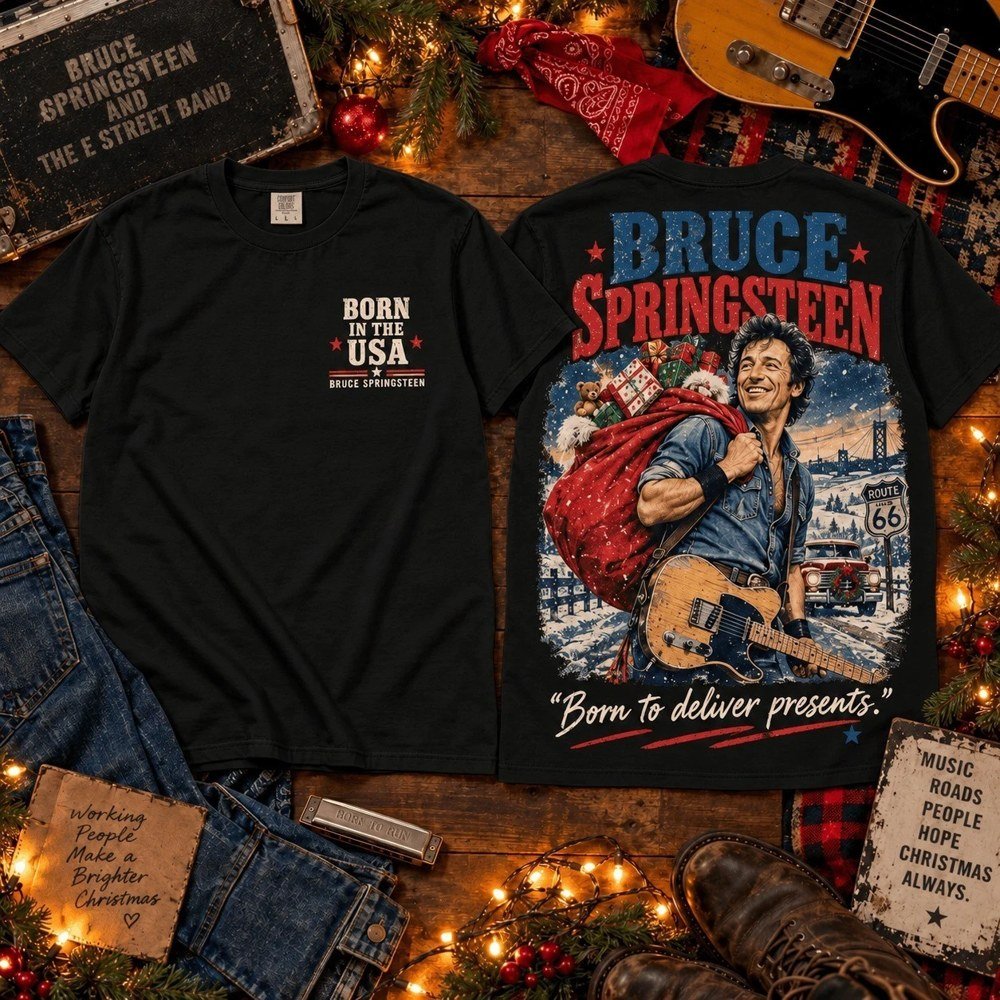 Bruce Springsteen Merch Born To Deliver Shirt Bruce Springsteen Outfit Xmas Gifts For Rock Lovers