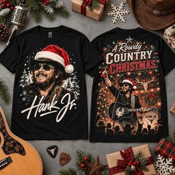 Hank Jr Rowdy Merch Country Xmas Shirt Hank Jr Rowdy Outfit Xmas Gifts For Country Music Fans