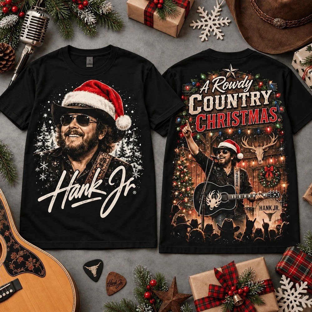 Hank Jr Rowdy Merch Country Xmas Shirt Hank Jr Rowdy Outfit Xmas Gifts For Country Music Fans