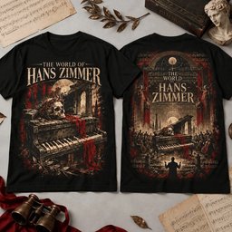 The World of Hans Zimmer Merch Haunted Piano Skull Shirt Xmas Outfit Gifts For Orchestral Music Lovers
