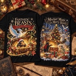 Fantastic Beasts Merch Mischief Magic Christmas Shirt Fantastic Beasts Outfit Gifts For Movie Lovers