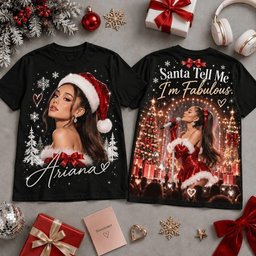 Ariana Grande Merch Santa Tell Me Fabulous Shirt Ariana Grande Outfit Gifts For Pop Fans