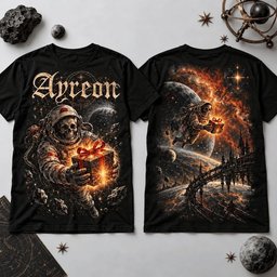 Ayreon Merch Cosmic Skull Christmas Mystery Shirt Ayreon Outfit Gifts For Rock Music Lovers