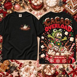 Rat Fink Merch Rat Fink Frog Xmas Cacao Overload Chaos  Shirt Cacao Overload Apparel Xmas Gifts Idea