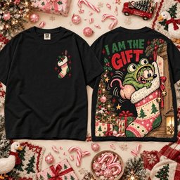 Baby Rat Fink Frog Merch Xmas I Am The Gift Funny Shirt Xmas Outfit Gifts For Rat Fink Lovers
