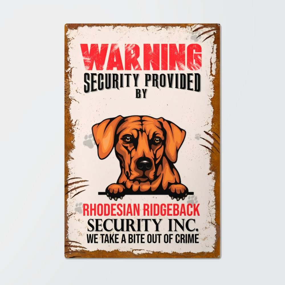 Rhodesian Ridgeback Sign Rhodesian Ridgeback Metal Sign - thepawowners