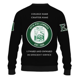 Personalized Iota Phi Lambda Sorority Black Special Edition Knitted Sweatshirt L02