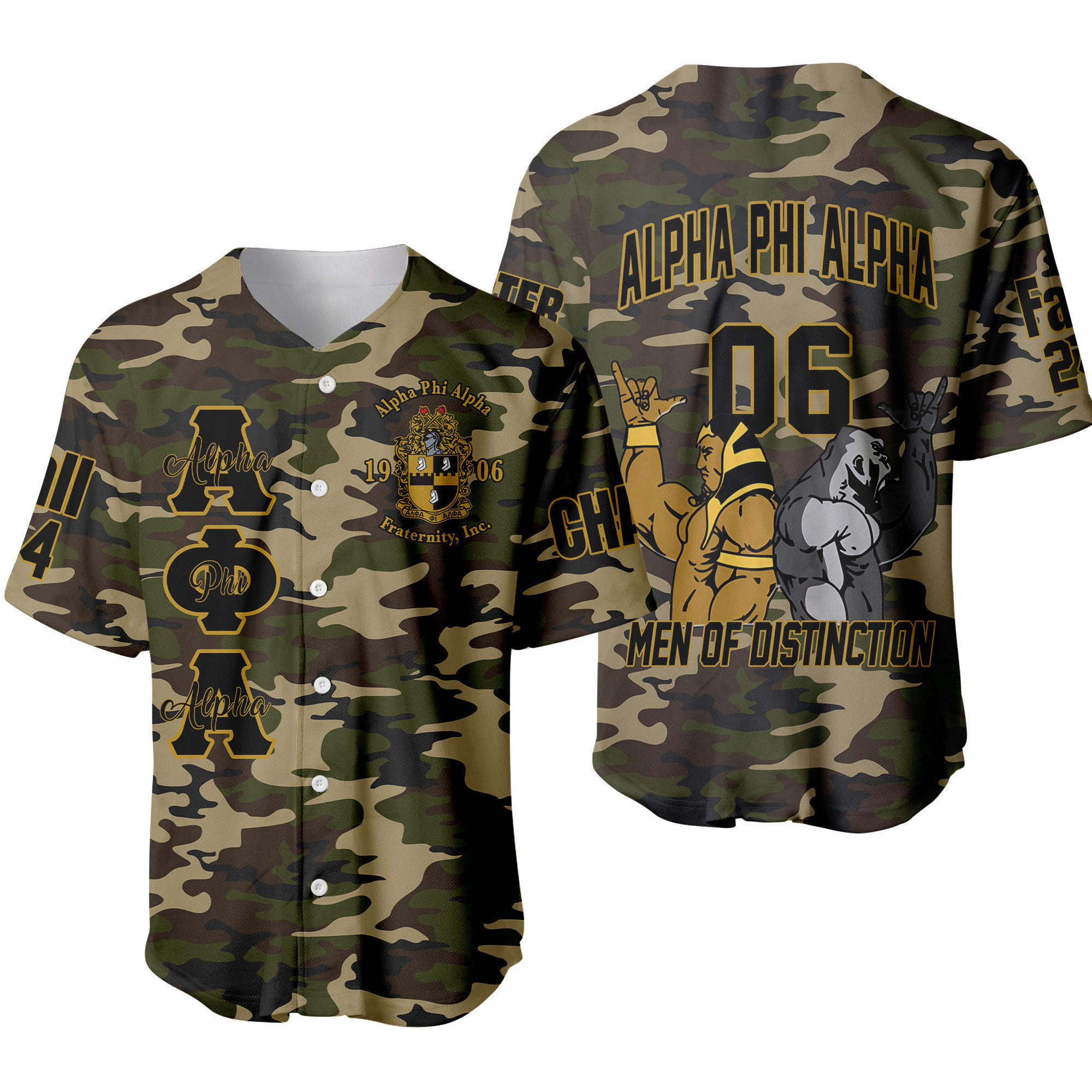 (Custom) Alpha Phi Alpha Fraternity Handsign Baseball Shirt - HavJo Shop