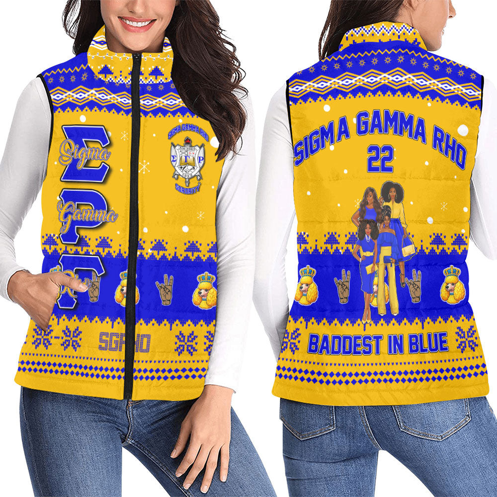 Sigma Razor Vest Personalized Sigma Gamma Rho Christmass Yellow SGRHO Sisterhood 3 ...
