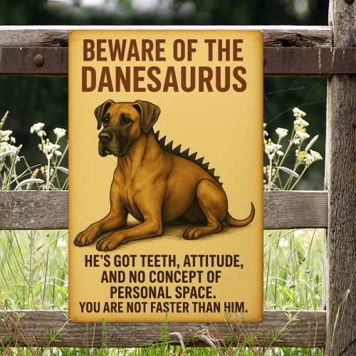 Great Dane Metal Sign
