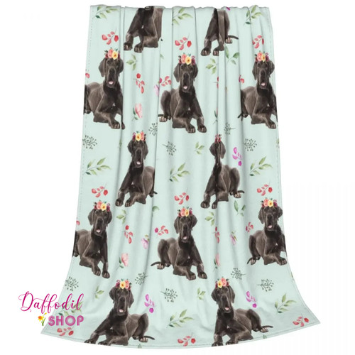 Great Dane Plaid Cartoon Blankets Sofa Cover Flannel Winter Animal Dog Collage Warm Throw Blankets
