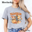 Fall Teacher Print Womens Short Sleeve Vintage Fashion Casual T-Shirts