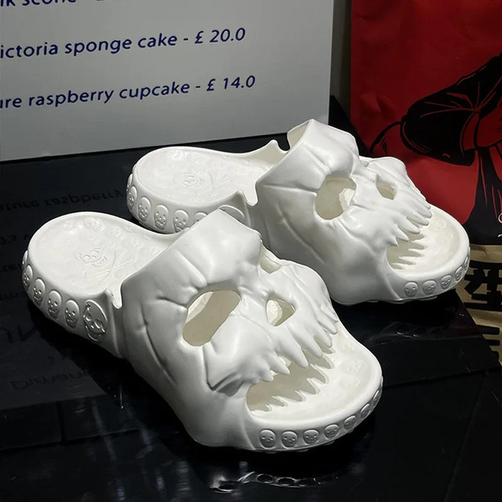Skull Design Men Slippers