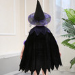 Halloween Child Witch Cosplay Costume Girls Disguise Halloween Cosplay Vampire Tutu Dress Ghost Dress Up Party Witch Cape + Hat
