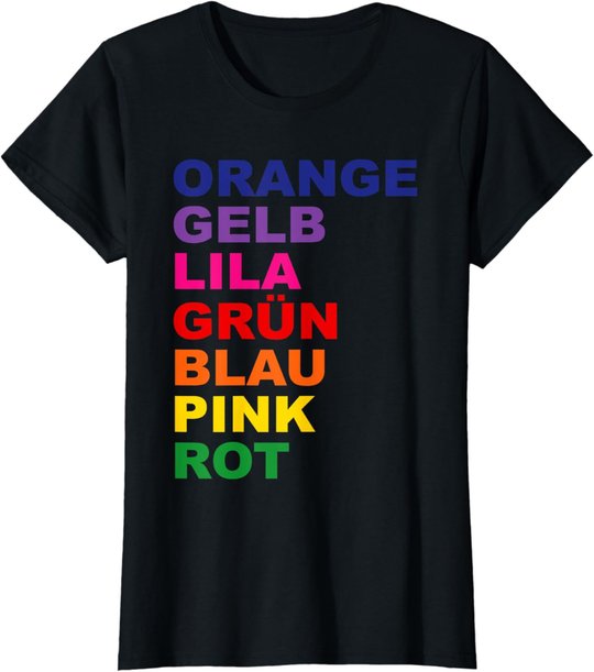 Regenbogen T-Shirt - Optische Täuschung T-Shirt T-Shirt