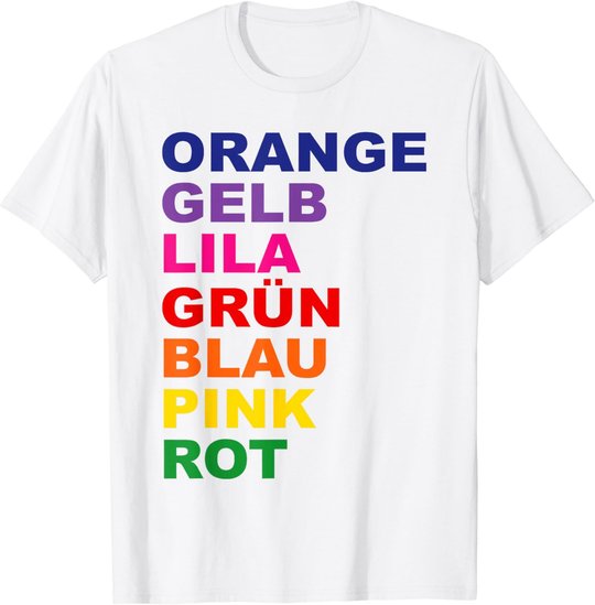 Regenbogen T-Shirt - Optische Täuschung T-Shirt T-Shirt