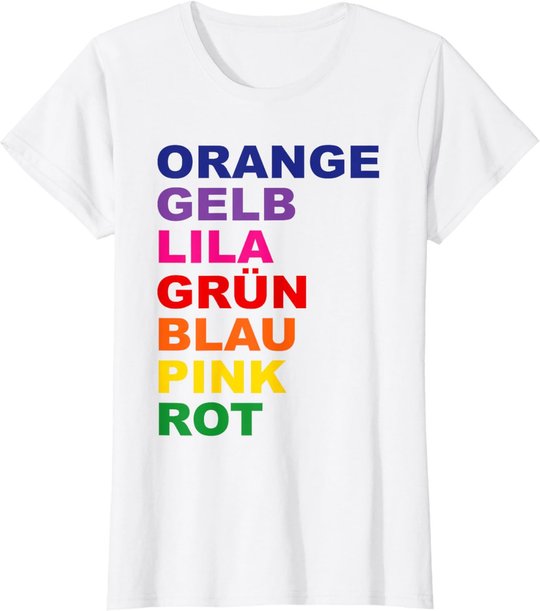 Regenbogen T-Shirt - Optische Täuschung T-Shirt T-Shirt