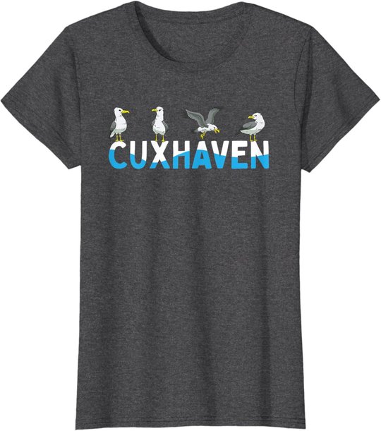 Cuxhaven Möwen Nordsee Moin Norddeutsch T-Shirt