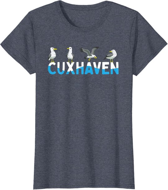 Cuxhaven Möwen Nordsee Moin Norddeutsch T-Shirt