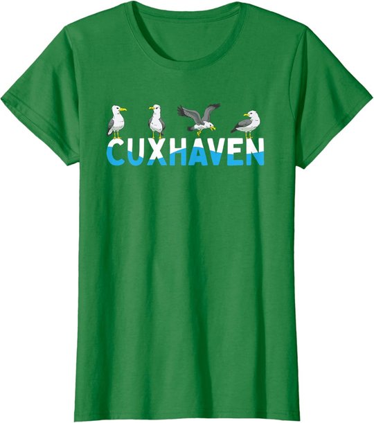 Cuxhaven Möwen Nordsee Moin Norddeutsch T-Shirt