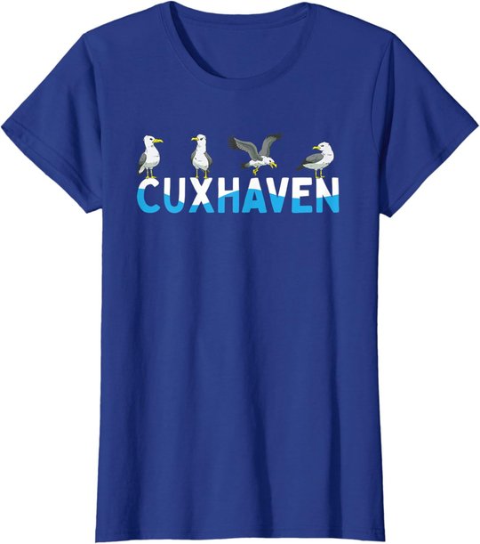 Cuxhaven Möwen Nordsee Moin Norddeutsch T-Shirt