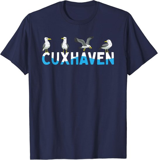 Cuxhaven Möwen Nordsee Moin Norddeutsch T-Shirt