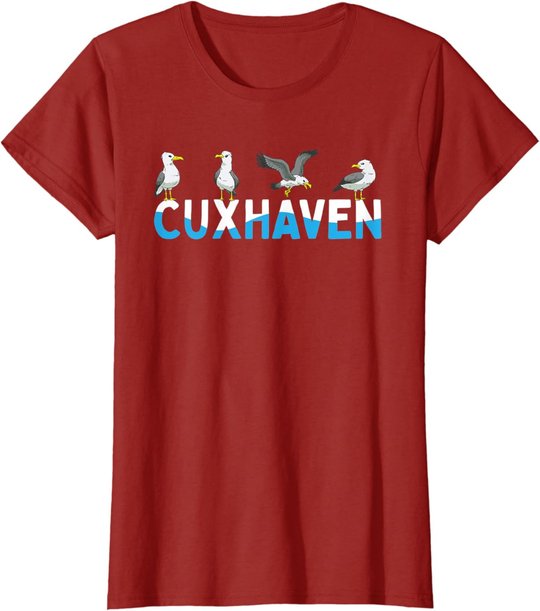 Cuxhaven Möwen Nordsee Moin Norddeutsch T-Shirt