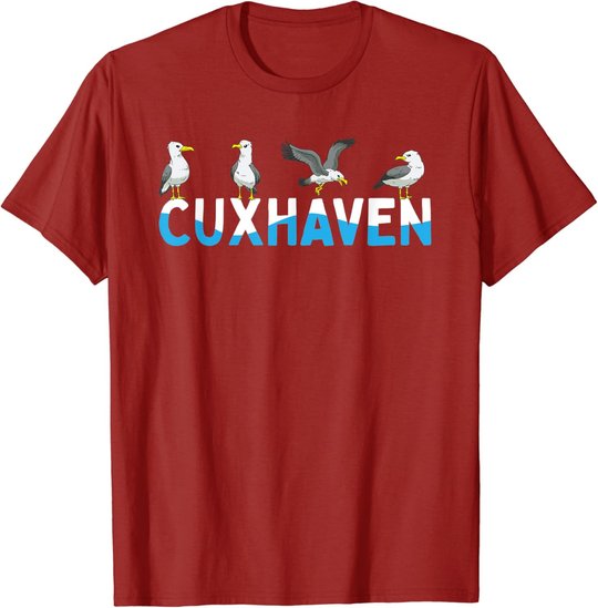 Cuxhaven Möwen Nordsee Moin Norddeutsch T-Shirt