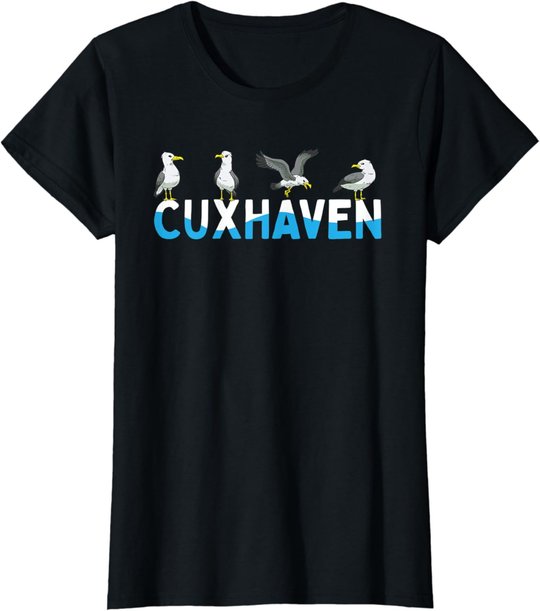 Cuxhaven Möwen Nordsee Moin Norddeutsch T-Shirt