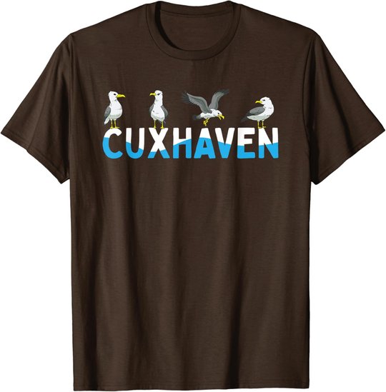Cuxhaven Möwen Nordsee Moin Norddeutsch T-Shirt