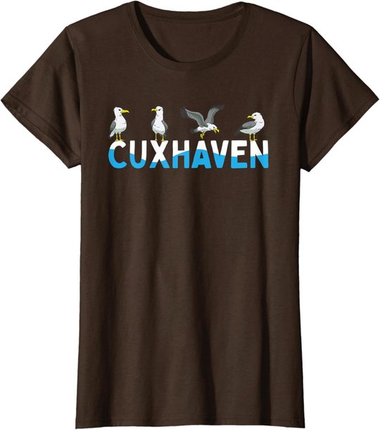 Cuxhaven Möwen Nordsee Moin Norddeutsch T-Shirt