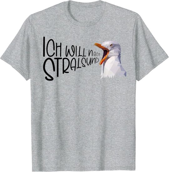 Stralsund Urlaub Ostsee Küste Möwe Norddeutsch Stralsund T-Shirt