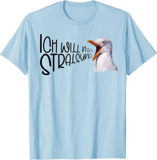 Stralsund Urlaub Ostsee Küste Möwe Norddeutsch Stralsund T-Shirt