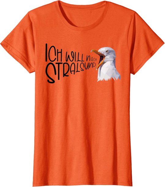 Stralsund Urlaub Ostsee Küste Möwe Norddeutsch Stralsund T-Shirt