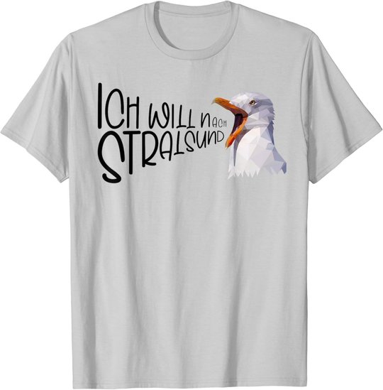 Stralsund Urlaub Ostsee Küste Möwe Norddeutsch Stralsund T-Shirt
