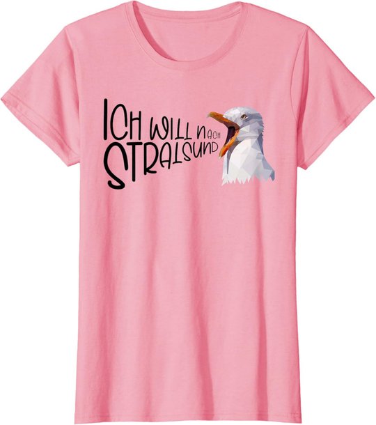 Stralsund Urlaub Ostsee Küste Möwe Norddeutsch Stralsund T-Shirt