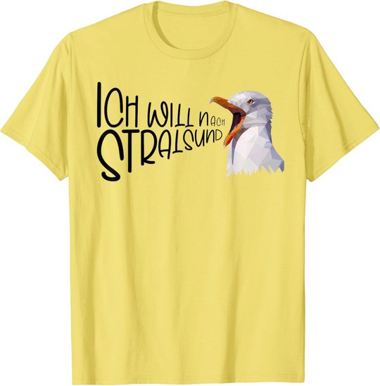 Stralsund Urlaub Ostsee Küste Möwe Norddeutsch Stralsund T-Shirt