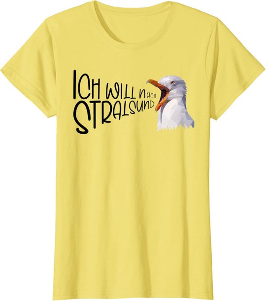 Stralsund Urlaub Ostsee Küste Möwe Norddeutsch Stralsund T-Shirt