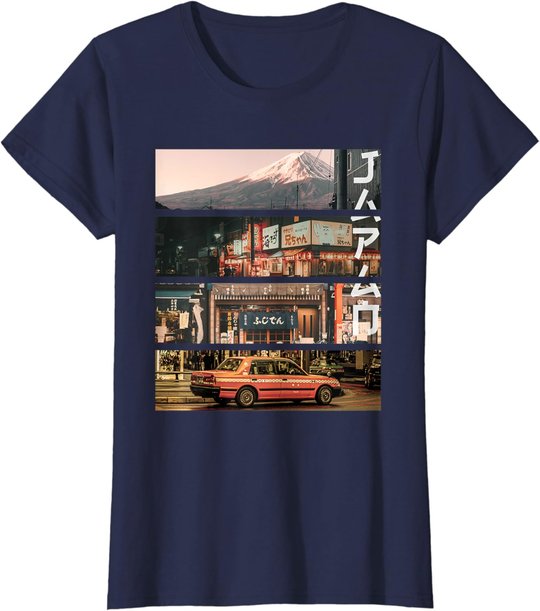 Ästhetischer Stil Vaporwave Japan 80er 90er Tokyo Osaka T-Shirt