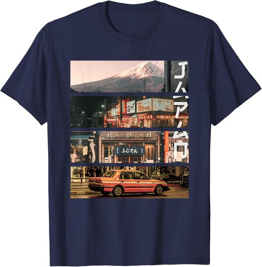Ästhetischer Stil Vaporwave Japan 80er 90er Tokyo Osaka T-Shirt