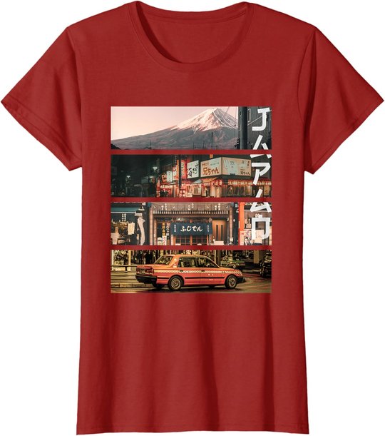 Ästhetischer Stil Vaporwave Japan 80er 90er Tokyo Osaka T-Shirt
