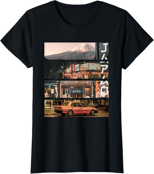 Ästhetischer Stil Vaporwave Japan 80er 90er Tokyo Osaka T-Shirt