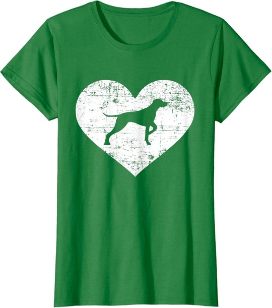 Deutsch Kurzhaar Herz T-Shirt