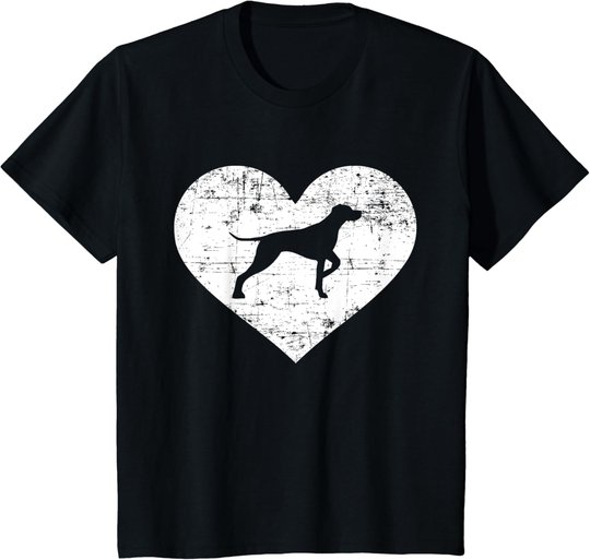 Deutsch Kurzhaar Herz T-Shirt
