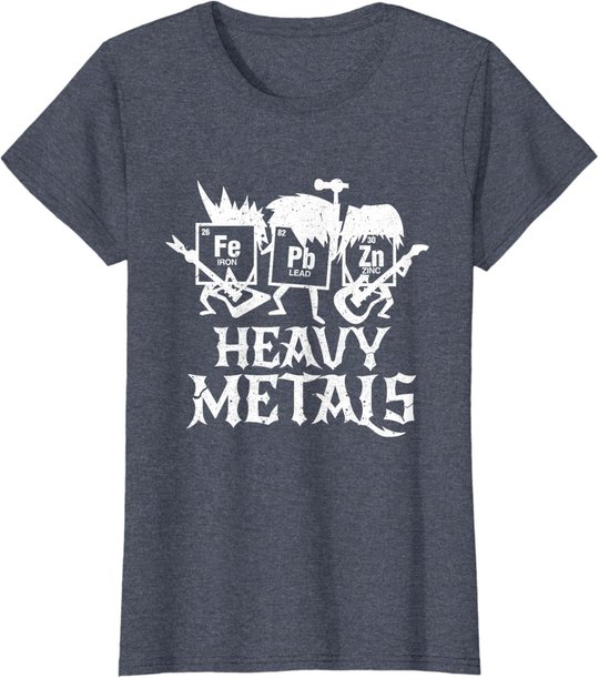 Heavy Metals Funny Periodensystem Chemie T-Shirt