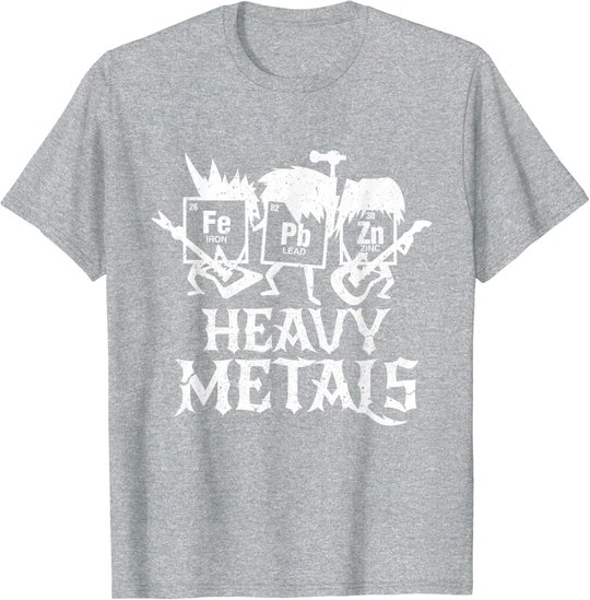 Heavy Metals Funny Periodensystem Chemie T-Shirt